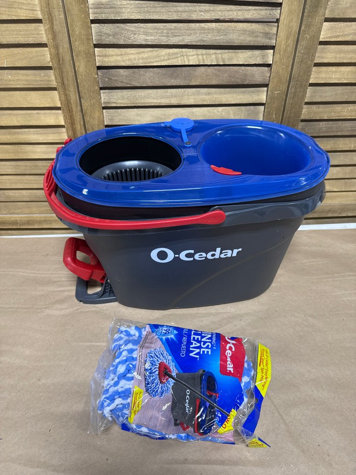 O-Cedar Rinse Clean Mop Bucket And New Mop Head - Mop Not Included