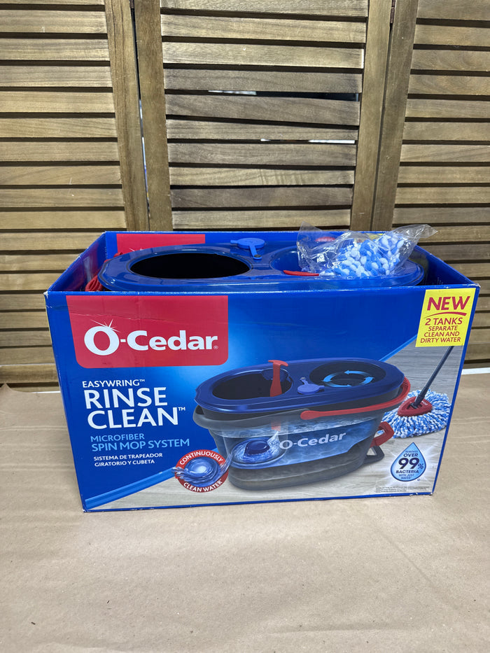 O-Cedar Rinse Clean Mop Bucket And New Mop Head - Mop Not Included