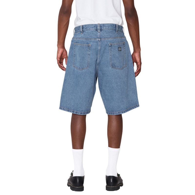 Obey Bigwig Baggy Denim Shorts - Light Indigo II