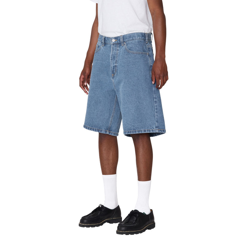 Obey Bigwig Baggy Denim Shorts - Light Indigo II