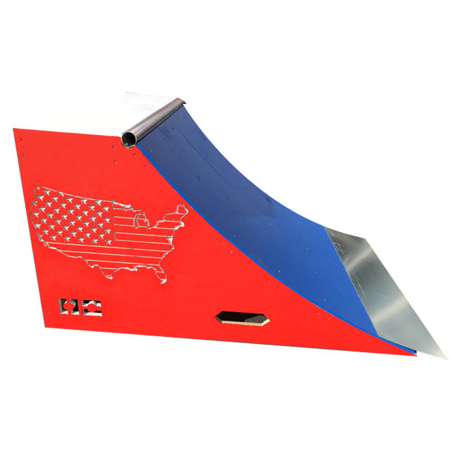 OC Ramps American Flag Quarterpipe - 3ft Wide