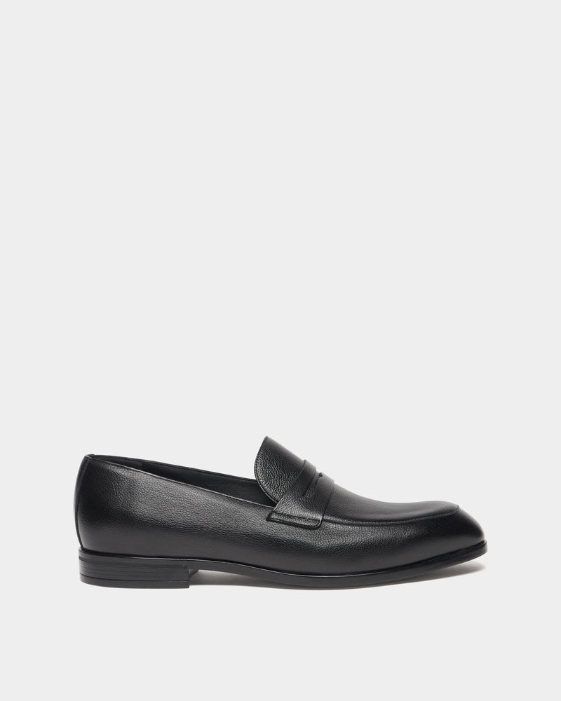 Onizy Loafer In Black Grained Leather