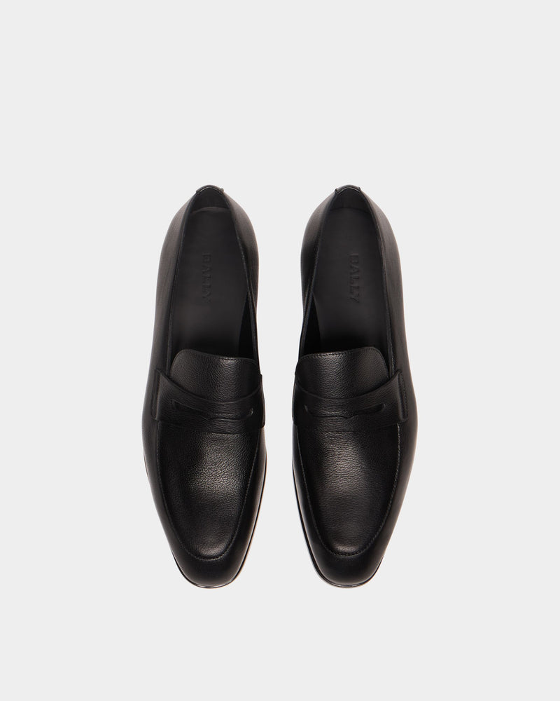 Onizy Loafer In Black Grained Leather