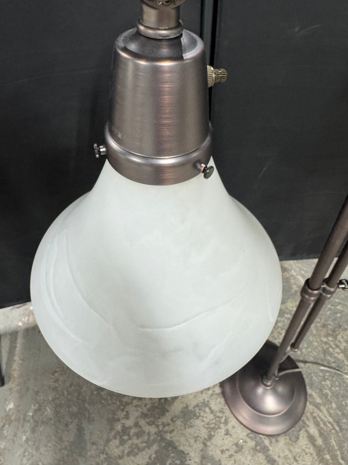 OttLite Lexington Copper Tone Gooseneck Heavyweight Floor Lampe
