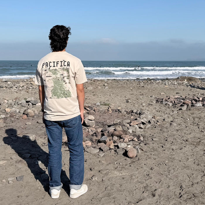 Pacifica Map Tee-Bone