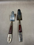 Pair Of Siam Brown Wood Cake Servers