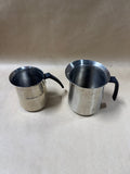 Pair Of Stainless Steel Frothing Pitchers
