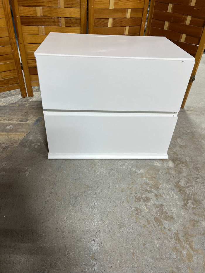 Particle Board Two Drawer Storage