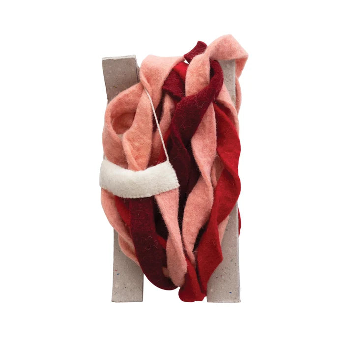Pink and Red Ribbon Garland