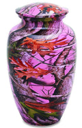 Pink Camo 220 Cubic Inches Large/Adult Funeral Cremation Urn for Ashes