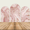 Pink Marble Chiara Arch Backdrop Covers-ubackdrop