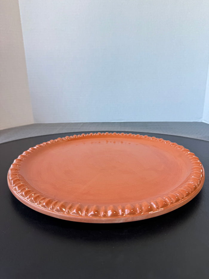 Platypus Pottery Glazed Terra Cotta Round Tray