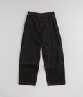 Poetic Collective Denim Sculptor Pants in Black and Red Stitch