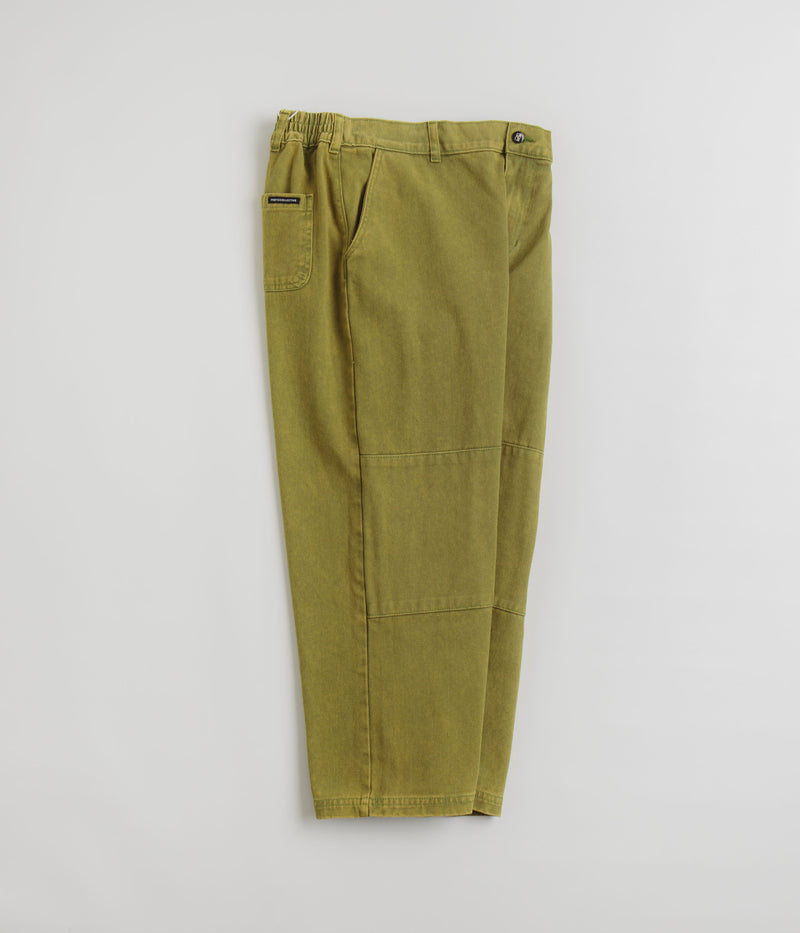 Poetic Collective Denim Sculptor Pants in Green Acid Wash