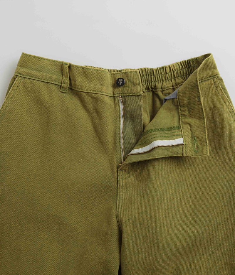 Poetic Collective Denim Sculptor Pants in Green Acid Wash