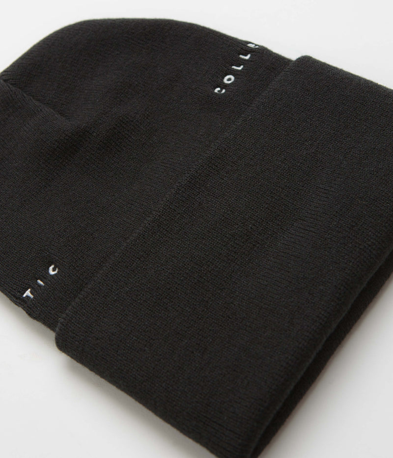 Poetic Collective Double Beanie in Black