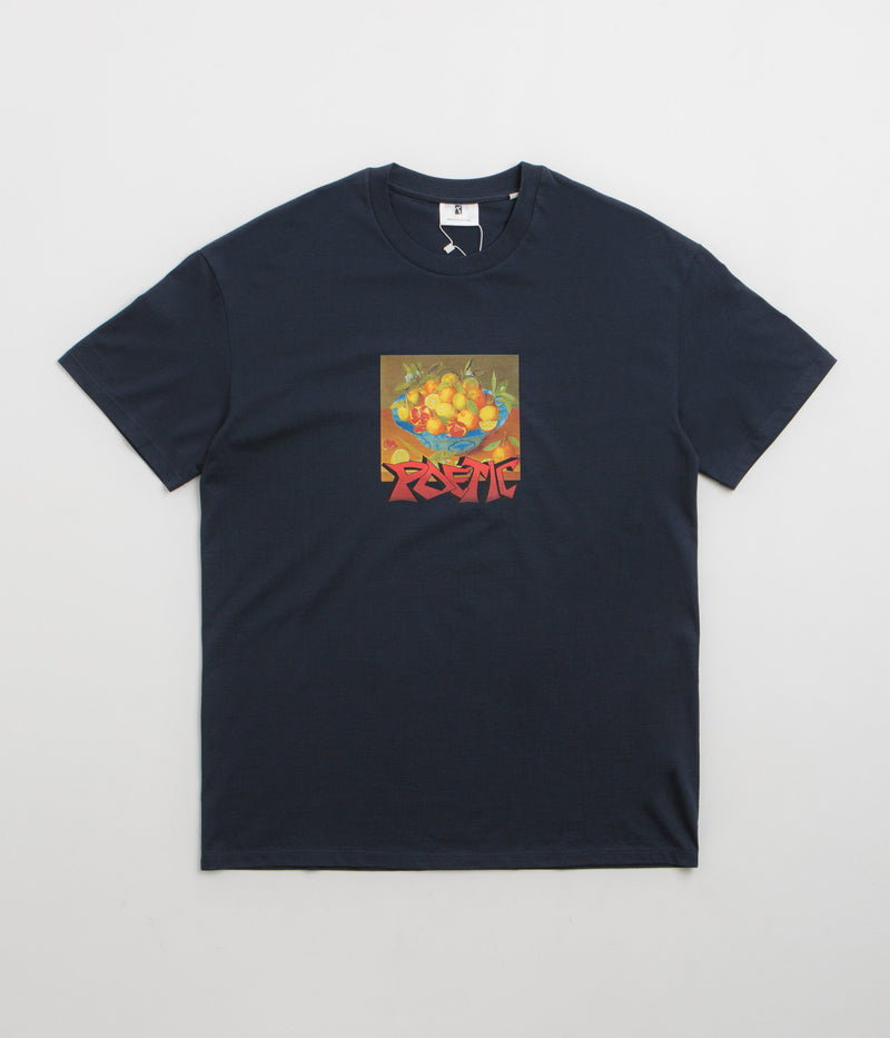 Poetic Collective Graff Fruit T-Shirt in Navy
