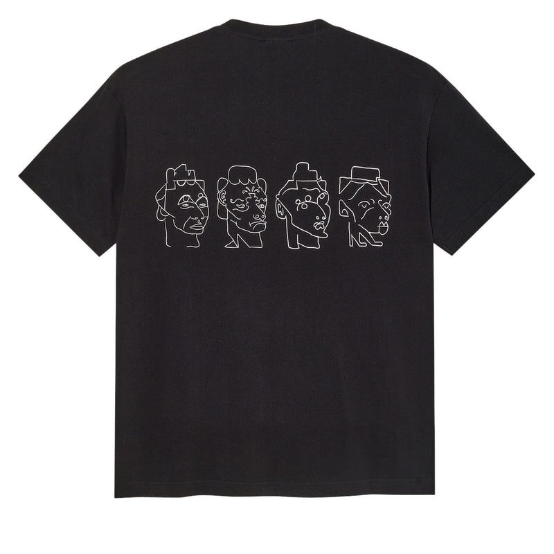 Polar 8 Heads Contrast T-Shirt - Black/White