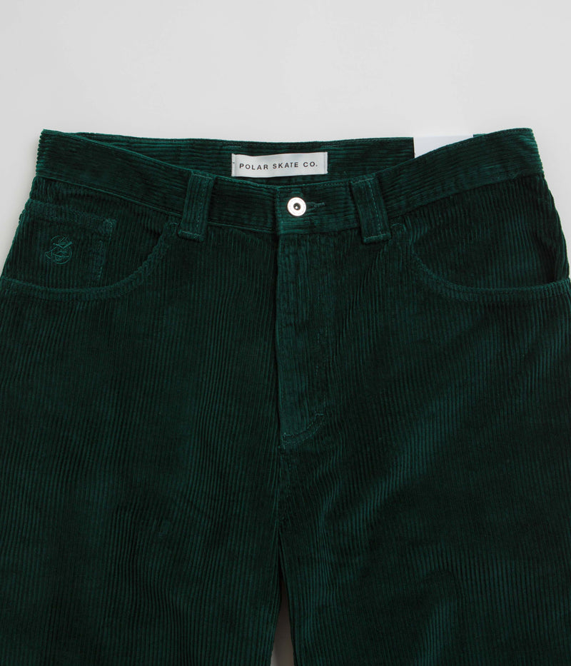 Polar 93 Cord Trousers in Dark Emerald