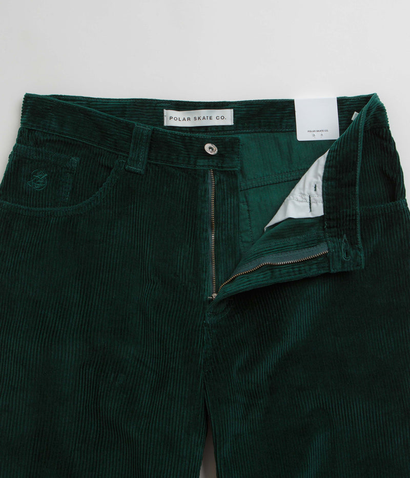 Polar 93 Cord Trousers in Dark Emerald