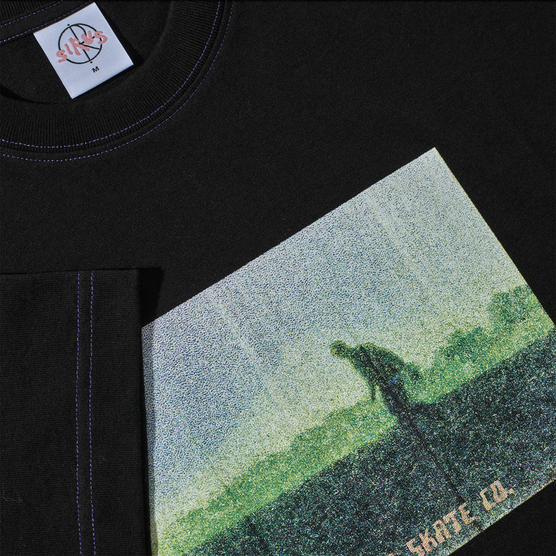 Polar Beach Walk Contrast T-Shirt - Black/Purple