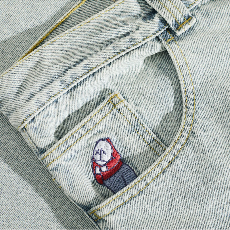 Polar Big Boy OG Logo Jeans - Light Blue