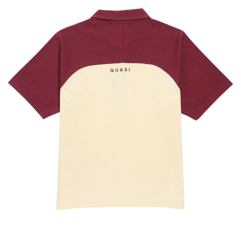 Quasi Leslie Raglan Polo Shirt - Maroon