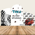 Race Car Themed Birthday Backdrop Chiara Arched Wall Covers-ubackdrop