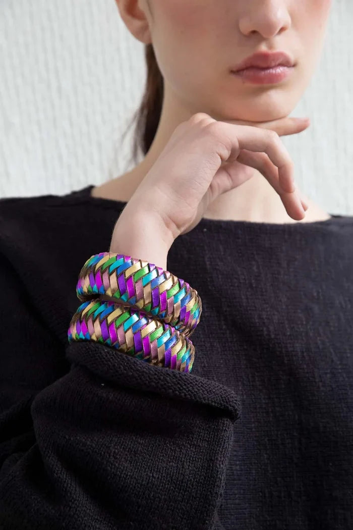 Rainbow Bracelet Woven-Large