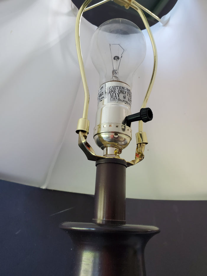 Resin and Metal Faux Marble Table Lamp WORKS