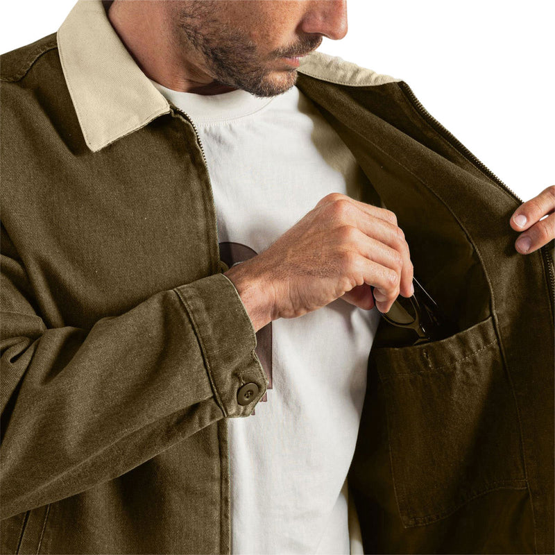 Rhythm Two Tone Jacket - Forest