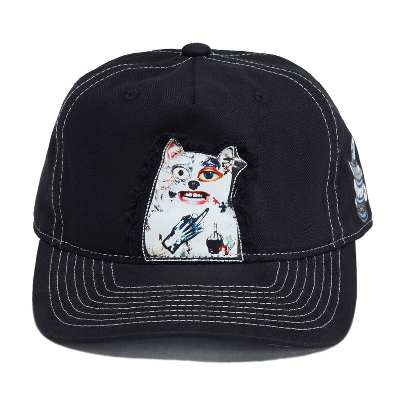 RIPNDIP Lord Nermal Collage Snapback Hat - Black