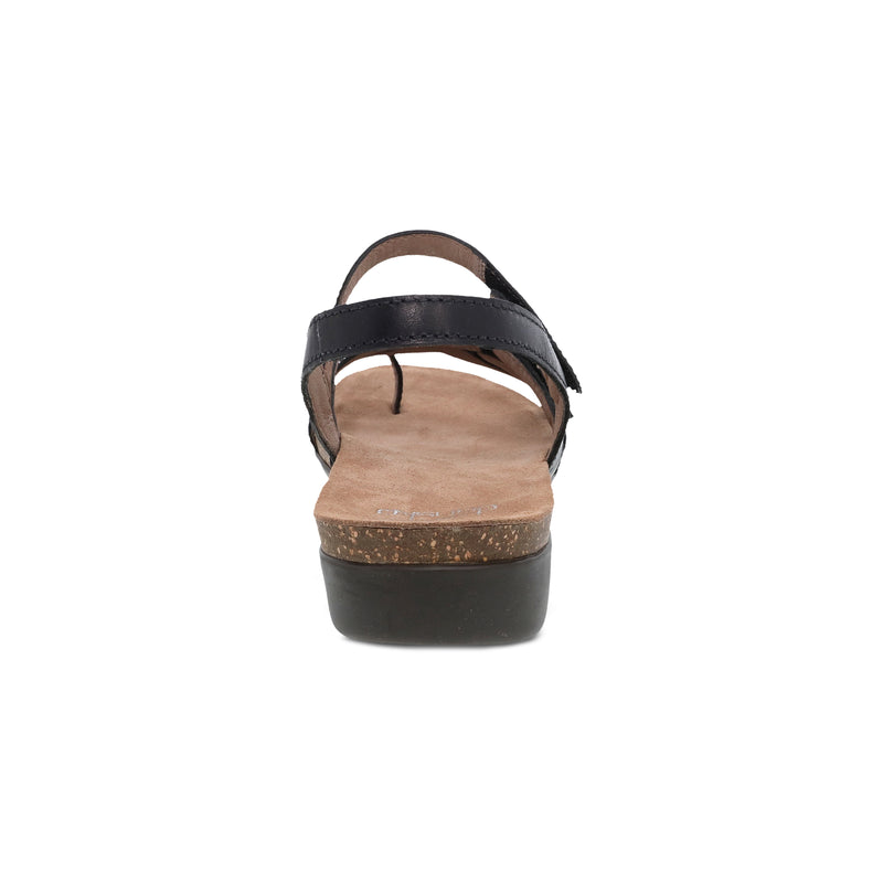 Heel image of Roslyn Black Waxy Burnished