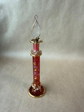 Ruby Red And Gold Egyptian Style Perfume Bottle (B)