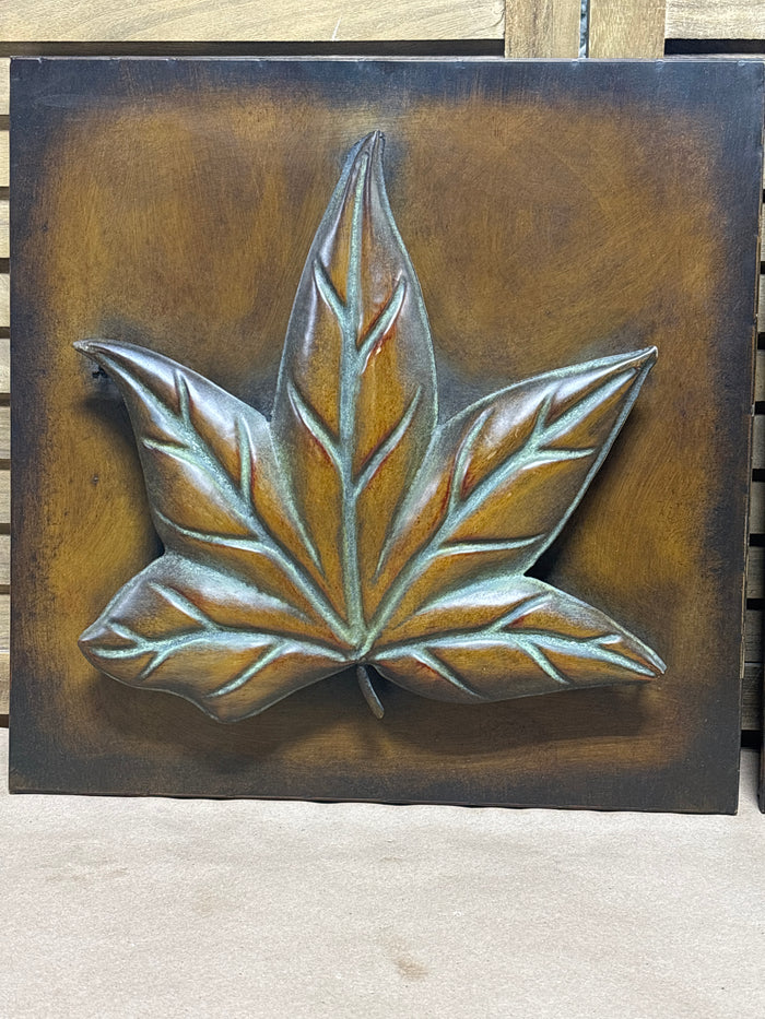 Rustic Metal Leaf Wall Art (2)