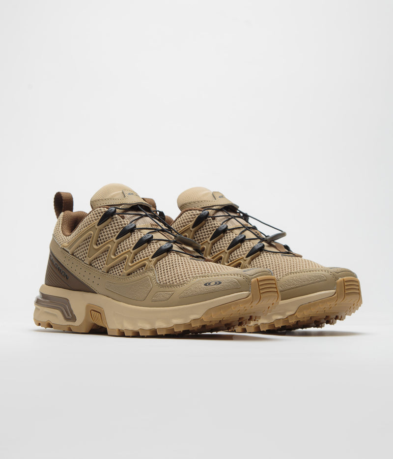 Salomon ACS+ OG Shoes in Safari and Kelp / Dark Earth