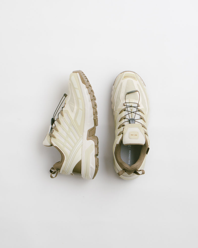 Salomon ACS Pro GTX Shoes in Vanilla Ice and Green Haze / Stone Gray