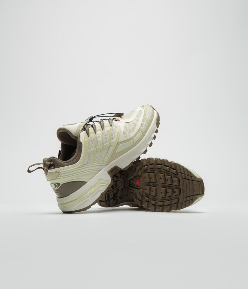 Salomon ACS Pro GTX Shoes in Vanilla Ice and Green Haze / Stone Gray