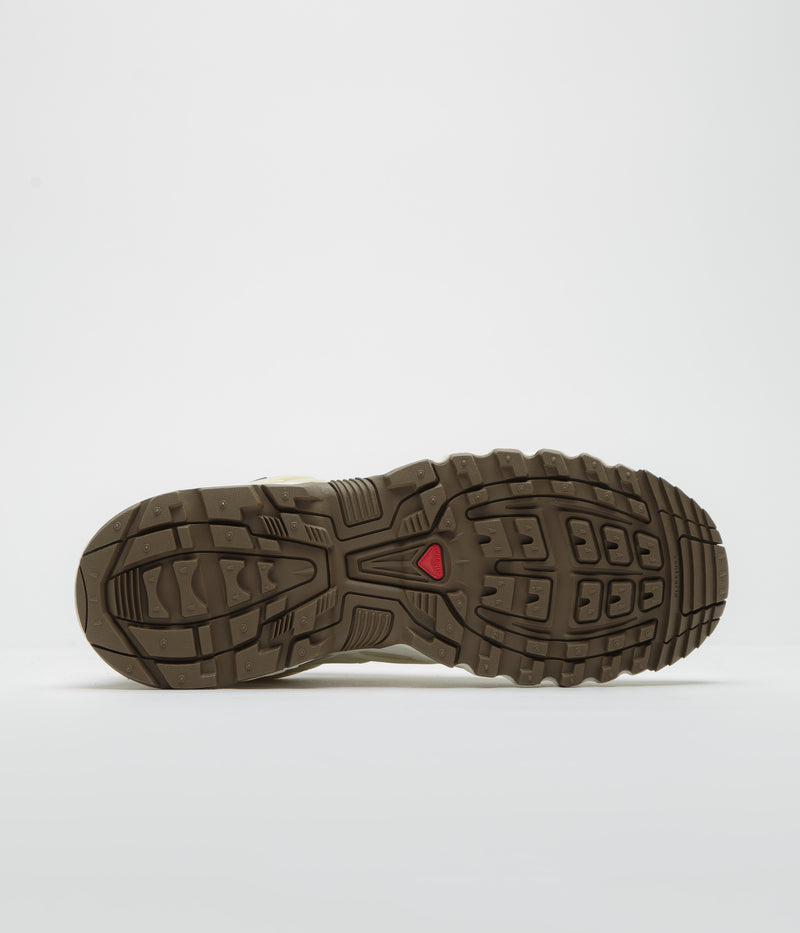 Salomon ACS Pro GTX Shoes in Vanilla Ice and Green Haze / Stone Gray