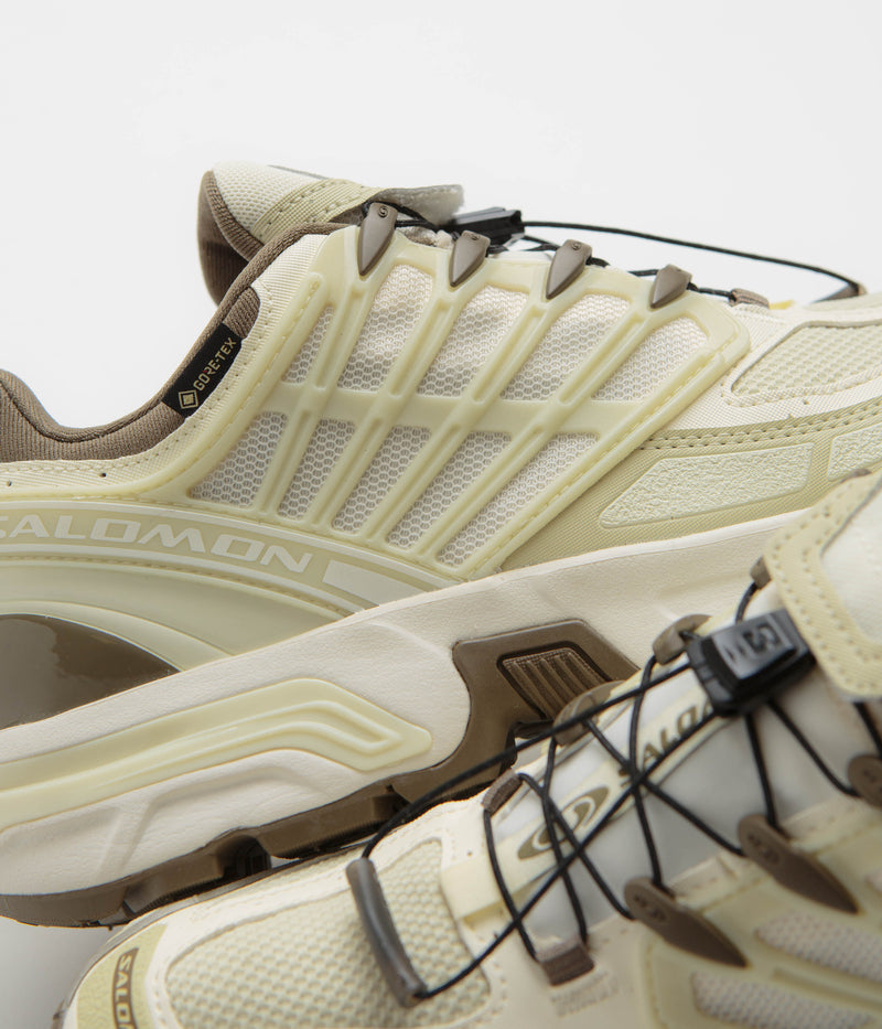 Salomon ACS Pro GTX Shoes in Vanilla Ice and Green Haze / Stone Gray