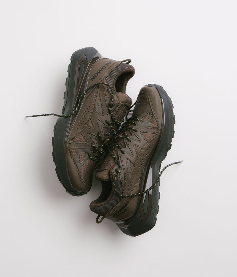 Salomon Odyssey ELMT Low LTR Shoes in Wren and Delicioso / Black