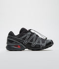Salomon Speedcross 3 GTX Shoes in Black and Asphalt / Flame Scarlet