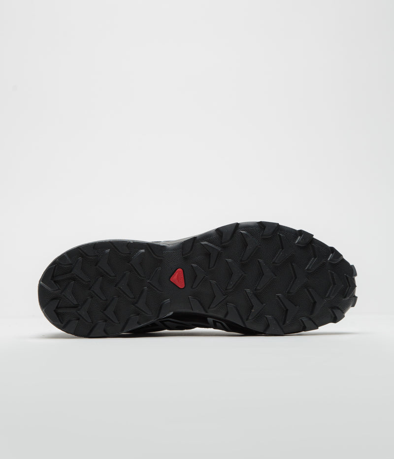 Salomon Speedcross 3 GTX Shoes in Black and Asphalt / Flame Scarlet