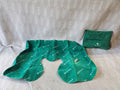 Samsonite Green Suede Inflatable Travel Neck Pillow