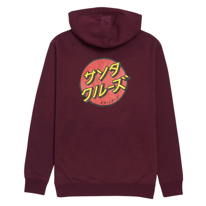 Santa Cruz Katakana Dot Hoodie - Maroon