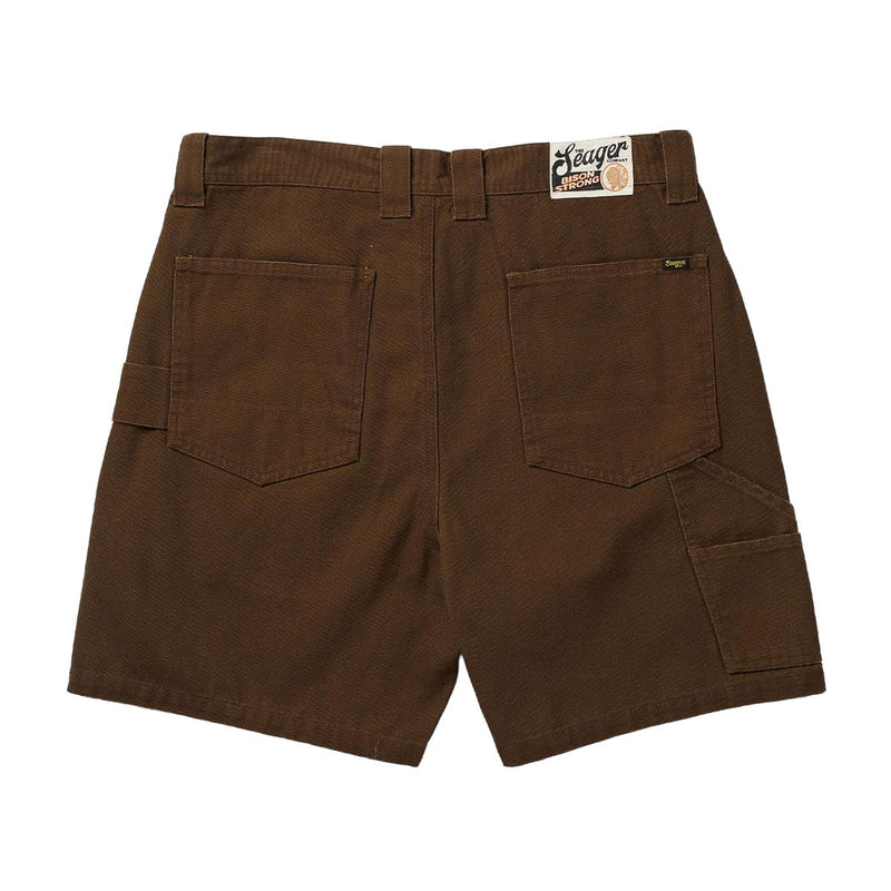 Seager Bison Canvas Shorts - Tobacco