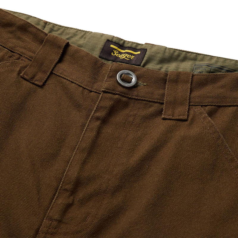 Seager Bison Canvas Shorts - Tobacco