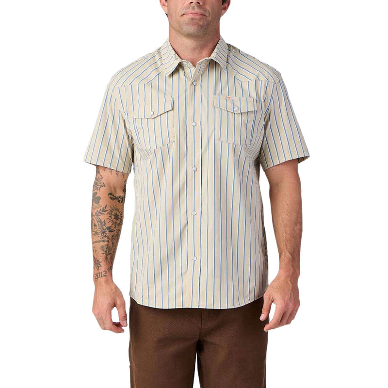 Seager El Ranchero Shirt - Tidal Foam Stripe