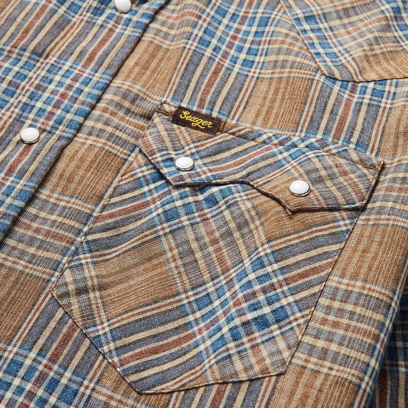 Seager Sawtoof Shirt - Faded Navy Plaid