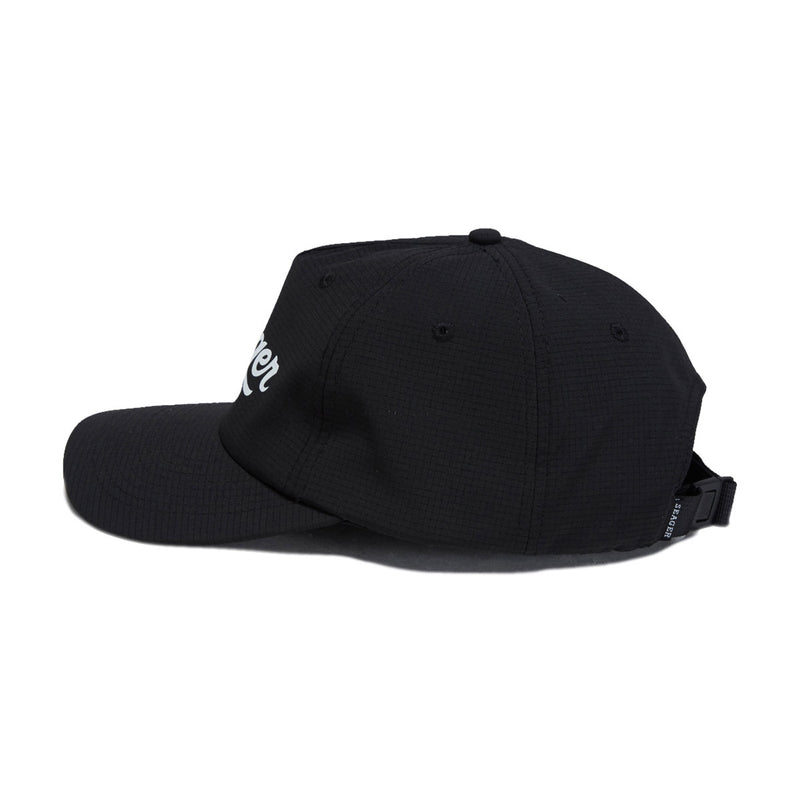 Seager Uphill Tech Strapback Hat - Black